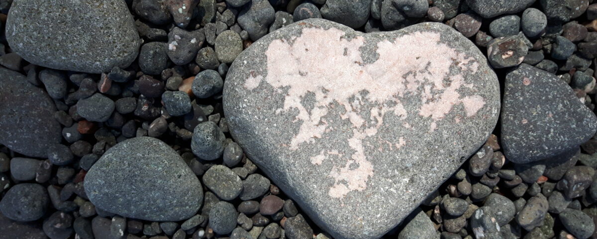 heart shaped stone